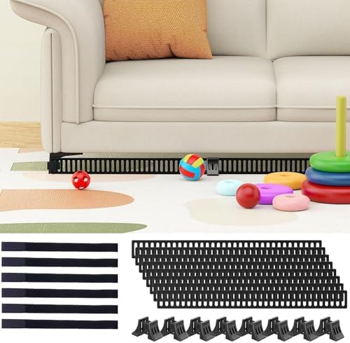 Under Couch Blocker for Pets & Toys, 1.6" Tall, Fits Gaps Up to 1.6", 8 PK by Unknown