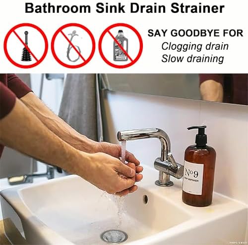 Seatery 2PCS Tub Drain Hair Catcher - 2.75 inch Shower Drain Mesh Strainer, Stainless Steel Shower Bathtub Drain Cover, Bathroom Sink Strainer Filter Basket for Bathroom Sink, Wash Basin Floor Drain - Image 6