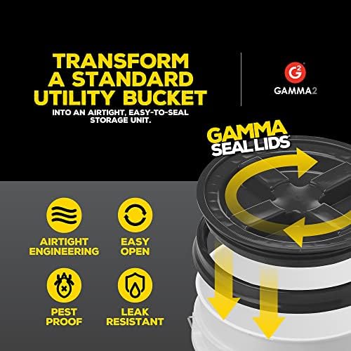 Gamma2 Seal Lid Black | Food-Safe | For 3.5-7 Gallon Buckets | BPA-Free | Pack of 12 - Image 5
