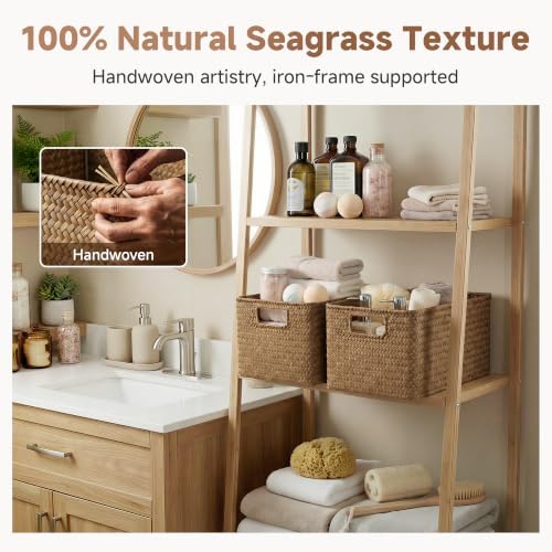 StorageWorks Wicker Baskets for Storage, Woven Baskets for Organizing - Image 5