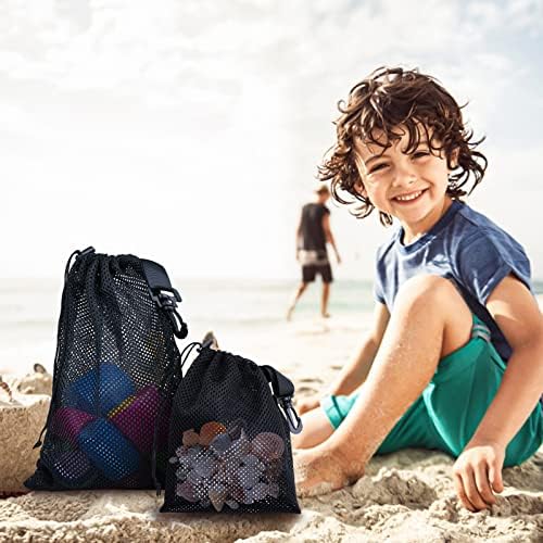 10 PCS With Clips Mesh Drawstring Bags(15.7x19.7in) - Image 6