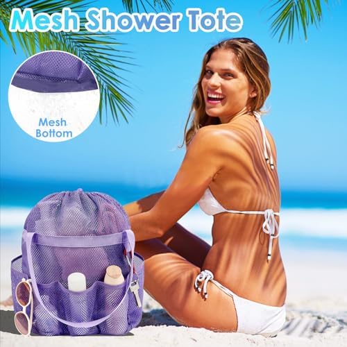 Fammart Mesh Shower Caddy Portable, Shower Bag College Dorm Room Essentials - Image 6