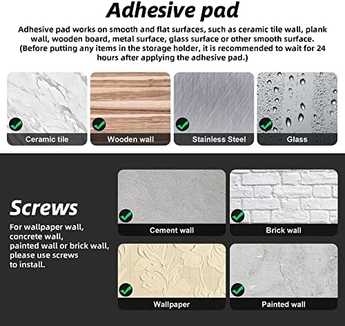 Jomola No Drilling Wall Mount File Holder - Mail Organizer with Adhesive Pad, Off-White (1 Count) - Image 4