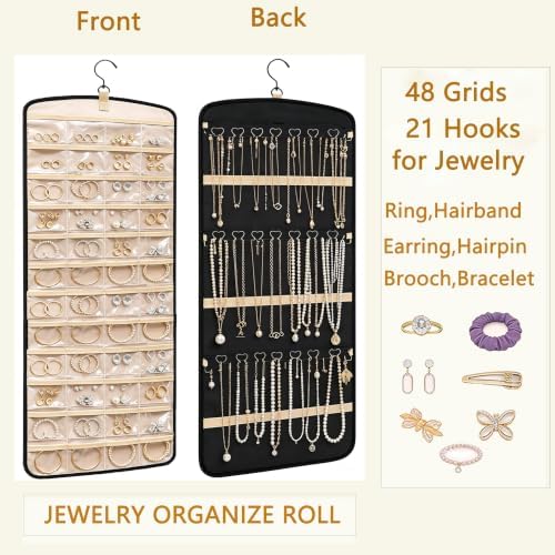 Hanging Jewelry Organizer, 1Pcs Double-Sided Jewelry Organizers and Storage - Image 3