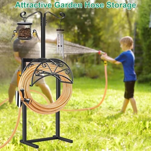 TomCare Garden Hose Holder, Heavy Duty Stand for 160FT Hose with 4 Spikes - Image 6