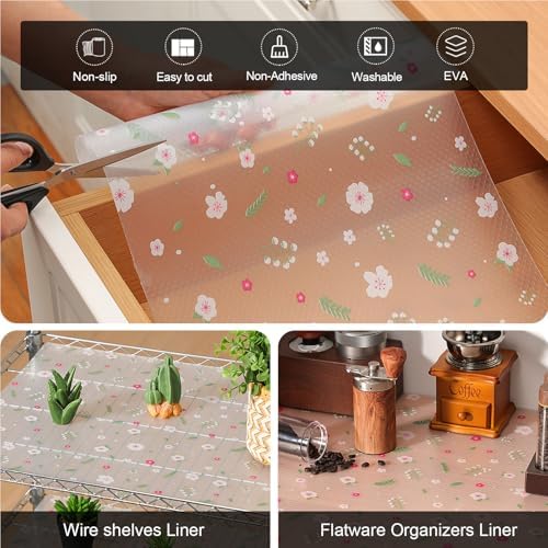 Cooyes Shelf Liner Non-Adhesive EVA Cabinet & Drawer Liner 17.5" x 120" - Image 6