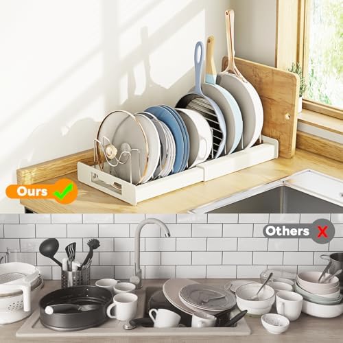 Dayacoco Pots and Pans Organizer Under Cabinet with 10Compartments - Image 6