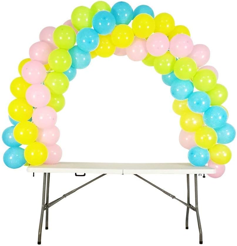 Balloon Clips(120 pcs), Tinabless Balloon Connectors for Decor Balloons Arch, Balloons Column Stand and Flowers - Birthday, Wedding, Baby Shower Party Decorations