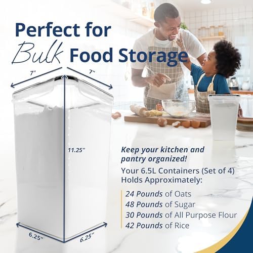 Reli. 6.5L Airtight Food Storage Containers with Lids | XL - Image 3