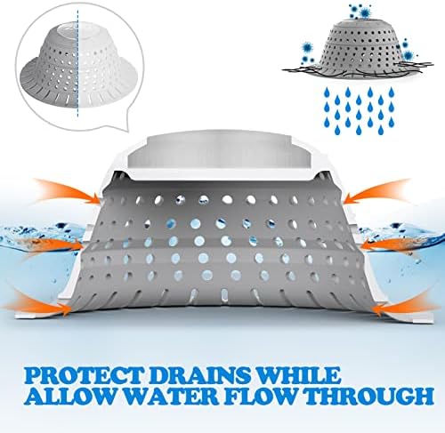 zaa Shower Drain Hair Catcher Bathtub Drain Cover Strainer Protector - Image 6
