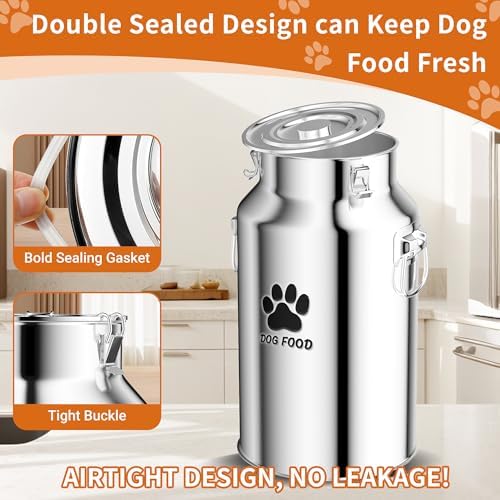 30Lbs Stainless Steel Dog Food Container，Metal Dog Food Storage Container - Image 5