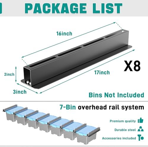 EVERHANGER Ceiling Storage Rack, Heavy Duty Garage Overhead Storage Rack - Image 2
