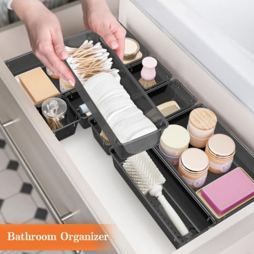 25 PCS Plastic Drawer Organizer, Versatile Organizer Trays & storage Bins - Image 6