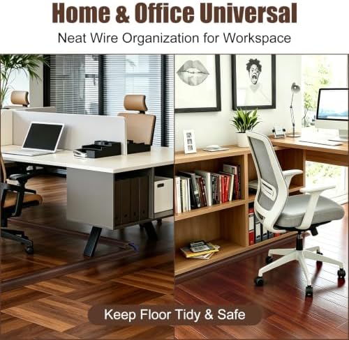 Eapele Floor Cord Cover 10ft Cord Covers for Wires on Floor, Heavy Duty Extension Cord Cover, Rubber Floor Cable Cover, Prevent Trip Hazard for Sidewalk Home Office Outdoor or Indoor Settings - Image 7