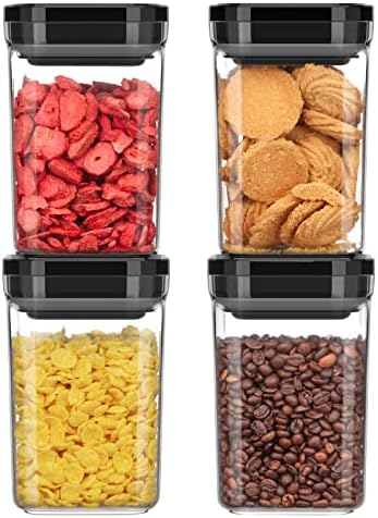 MR.SIGA 4 Pack Airtight Food Storage Container Set for Pantry Organization by MRSIGA