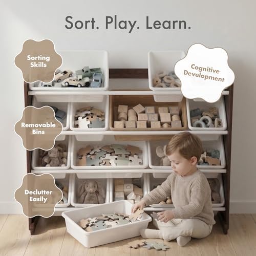 Humble Crew Kids Toy Organizer with 16 Bins, 4 Tier Storage for Playroom - Image 5