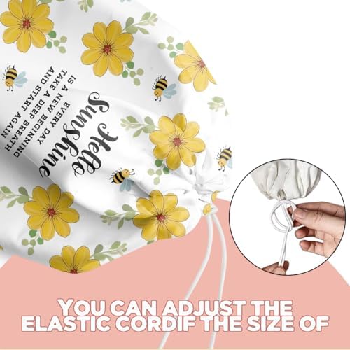 Hello Sunshine Flower Plastic Bag Holder, Bee Gifts for Women Mom Grandma - Image 4