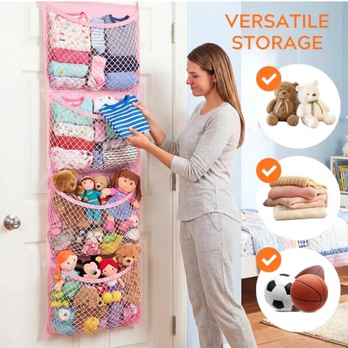 Ofiray-home Cotton Over The Door Stuffed Animal Storage - Image 6