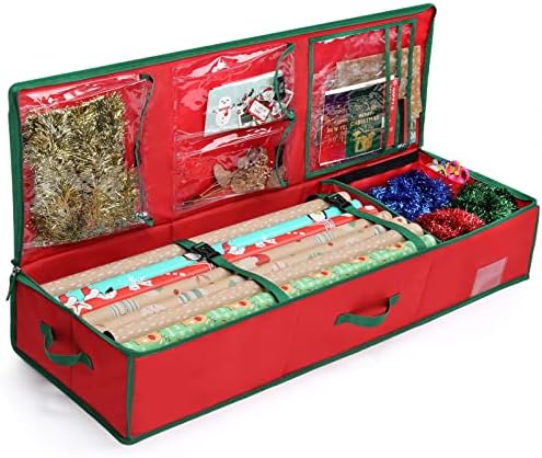 MaidMAX Wrapping Paper Storage, Gift Wrapping Organizer Storage, 42x14x5.5" by MaidMAX