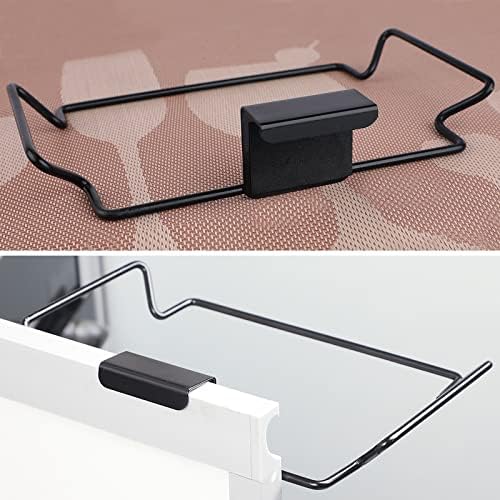Large Stainless Steel Trash Bag Holder for Kitchen Cabinets Doors and Cupboards, Black - Image 5