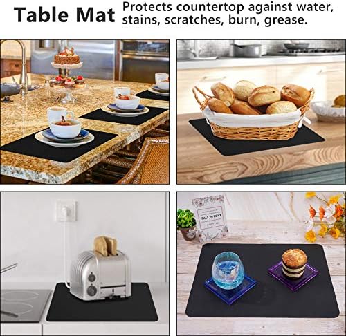 Gartful Silicone Sheets for Crafts, 3PCS Resin Jewelry Casting Molds Mats, Multipurpose Table Cover Placemat, Counter Top Protector Pad, Nonskid Nonstick, Black(15.7 x 11.8 inches) - Image 6