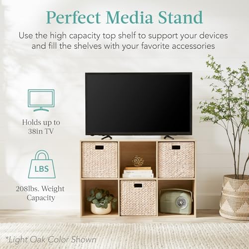Best Choice Products 6-Cube Storage Organizer, 13.5in Shelf Opening, Bookcase, Display Shelf, Customizable w/ 3 Removable Back Panels – Black - Image 5
