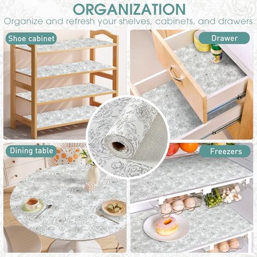 Drawer and Shelf Liner for Kitchen Cabinets, Rose, 18IN X 20FT - Image 7