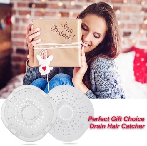 Hair Drain Catcher,Square Drain Cover for Shower Strong Adhesion Silicone Hair Stopper with Suction Cup,Easy to Install Suit for Bathroom,Bathtub,Kitchen 2 Pack (Cream White) - Image 6