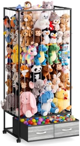 NomNest Large Stuffed Animal Storage, 53.3" Metal Stuffy Storage for Kids by Unknown
