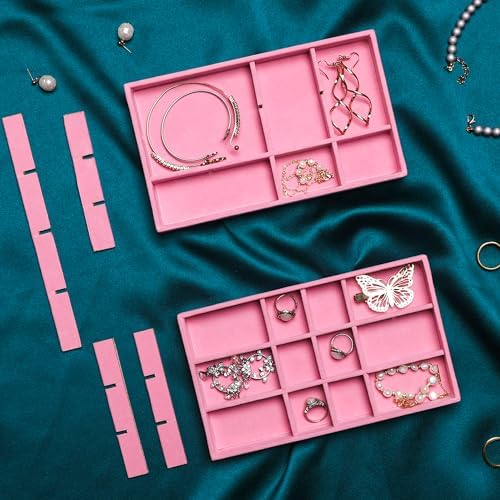 Frebeauty Jewelry Trays for Drawer,Set of 6 Jewelry Organizer and Storage - Image 5