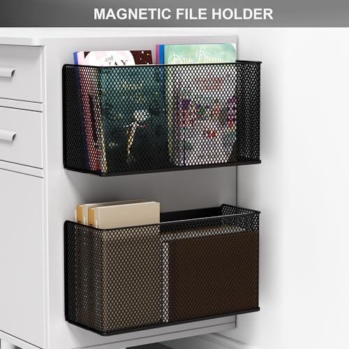 Magnetic Shelf Fridge Basket Bin for Washer Dryer Locker Whiteboard Cabinet - Image 5