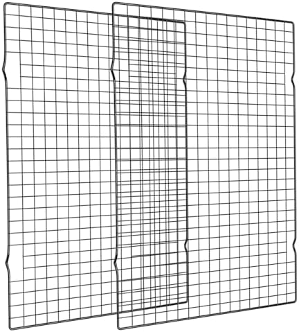 Briout 2PCS Cooling Rack for Cooking and Baking, 16" x 10" Wire Rack, Black by Briout