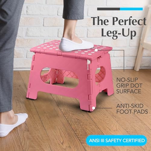 Handy Laundry Folding Step Stool 9 Inch 2 Pack, Holds 300 lbs, Non-Slip - Image 2