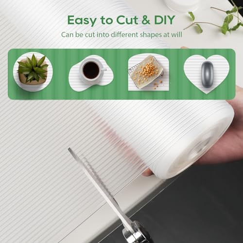 Anoak Shelf Liner - Non-Slip Cabinet Liner, 16 Inch x 30 FT(360 Inch) Durable Waterproof Washable Oil-Proof for Kitchen Cabinet, Shelves, Refrigerator, Storage, Desks, Non Adhesive - Image 5