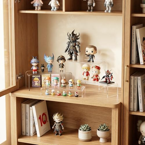FUNFERY Acrylic Display Risers, 2 Set(7.8"L~8.2"L~8.6"L~9"L)Display Shelf - Image 3