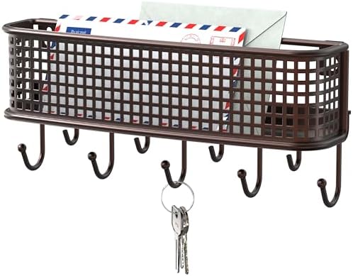 Deco Brothers Wall Key Holder and Mail Organizer, Bronze by DecoBrothers
