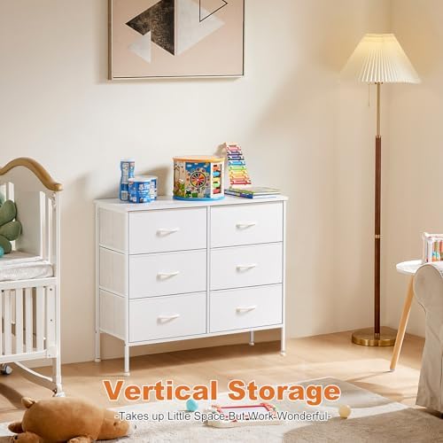 Sweetcrispy Dresser for Bedroom with 6 Drawers, Storage Tower Organizer - Image 6