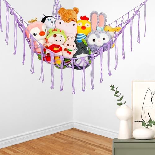 Stuffed Animal Hammock,Stuffed Animal Storage Net,Toy Pet Plushie Net - Image 7