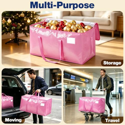 12 Pack Heavy Duty Waterproof Moving Bags, Foldable Totes - Image 6