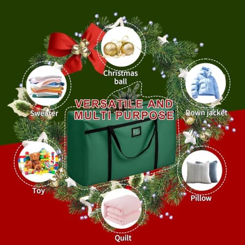 Christmas Tree Storage Bag, Fits 4/5 Ft Artificial Trees, Green - Image 6