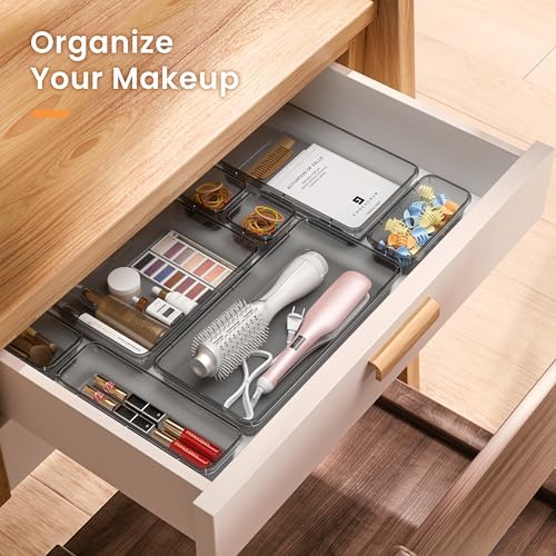 A-LuGei 【Military Grade】 Drawer Organizer for Vanity Bathroom Makeup Desk - Image 4