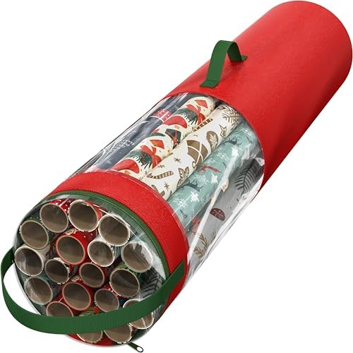 Simple Houseware 40 Inch Wrapping Paper Storage Bag, Fits 18 Rolls by SimpleHouseware