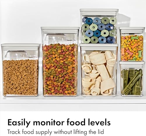 OXO Pet Food Storage POP Container - 2.8 Qt/2.6 L, Whisker Gray - Image 5