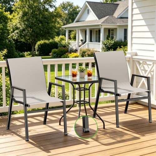 24PCS Rectangle Chair Leg Sliders for Carpet & Hardwood Floors, Clear - Image 2