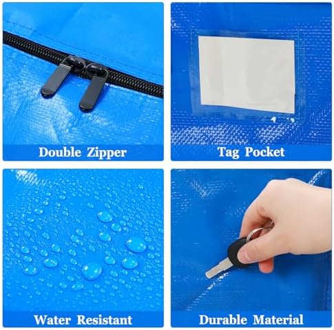 4 Pcs 24 Gallon Extra Large Moving Bags Heavy Duty Storage Bag - Image 4