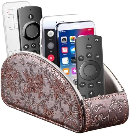 All-in-One TV Remote Holder/Caddy for Remote Conrtols with 5 Compartments by YAPISHI