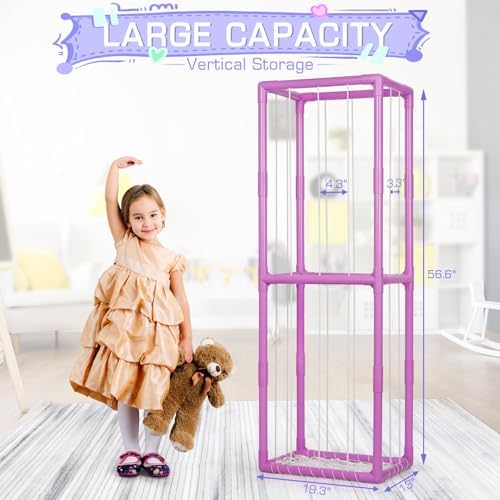 Stuffed Animal Storage Zoo Holder Space Save, PVC Stuffed Animal Organizer - Image 3