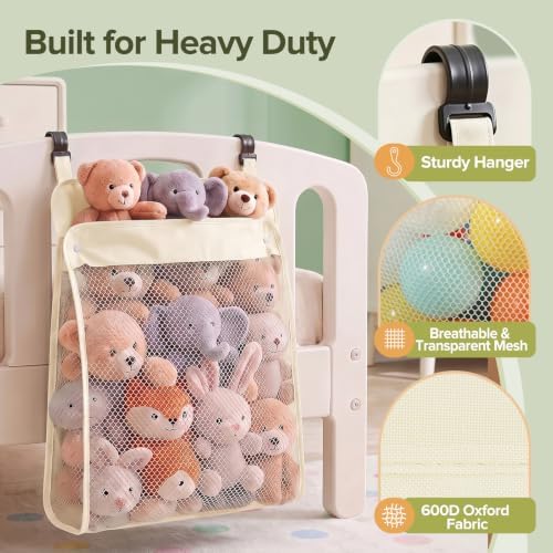Playpen Toy Organizer, Stuffed Animal Storage & Hanging Diaper Organizer - Image 4