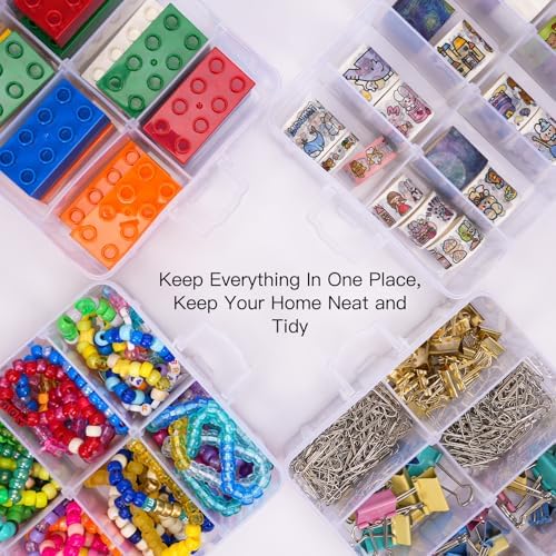Bead Organizer 7 Tier 70 grid Stackable Craft Tackle Storage Container - Image 5