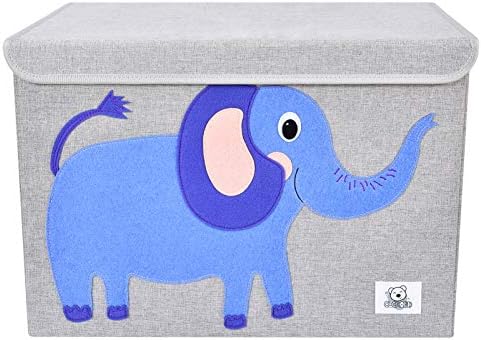 Large Toy Box Storage with Lid, Foldable Fabric Toy Chest Storage for Kids - Image 2